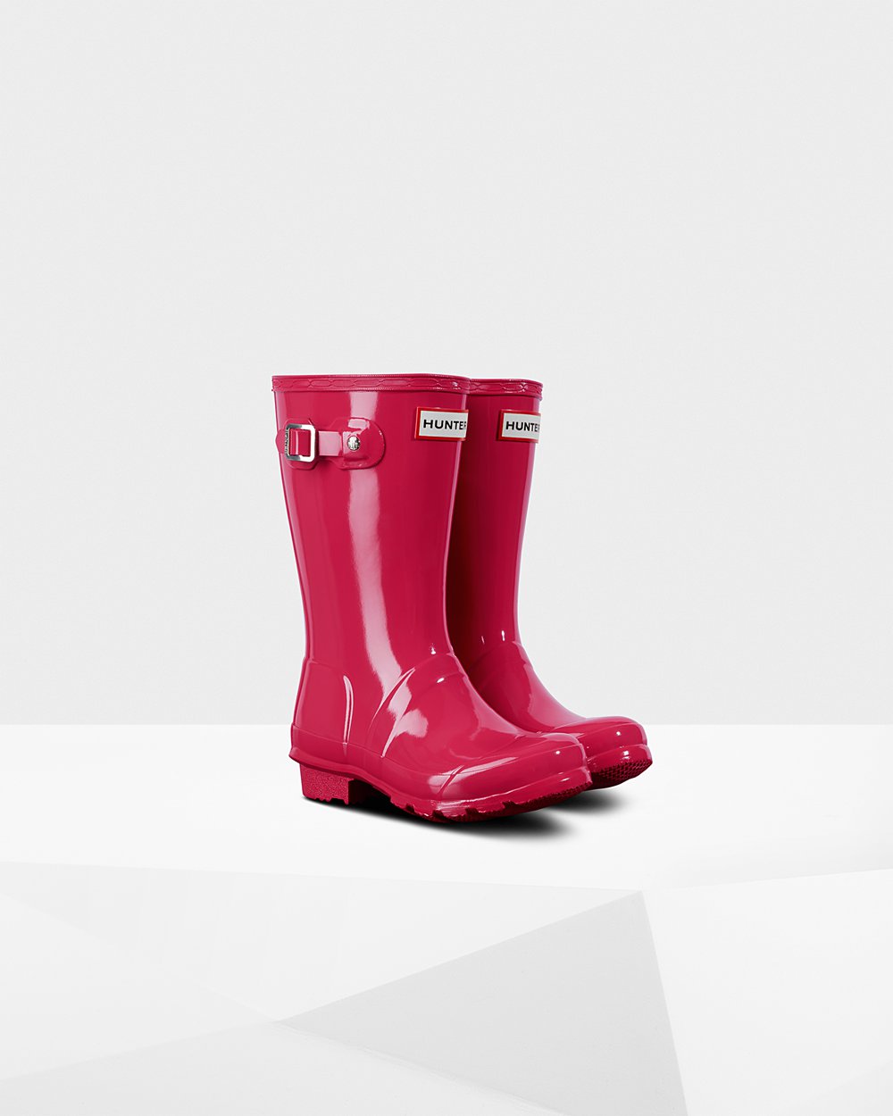 Hunter Niños Original Big Gloss - Botas de Lluvia Rosas - 304-ACEMIO